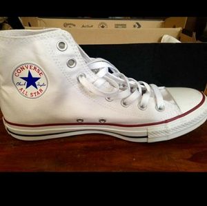 White Converse Hightops
